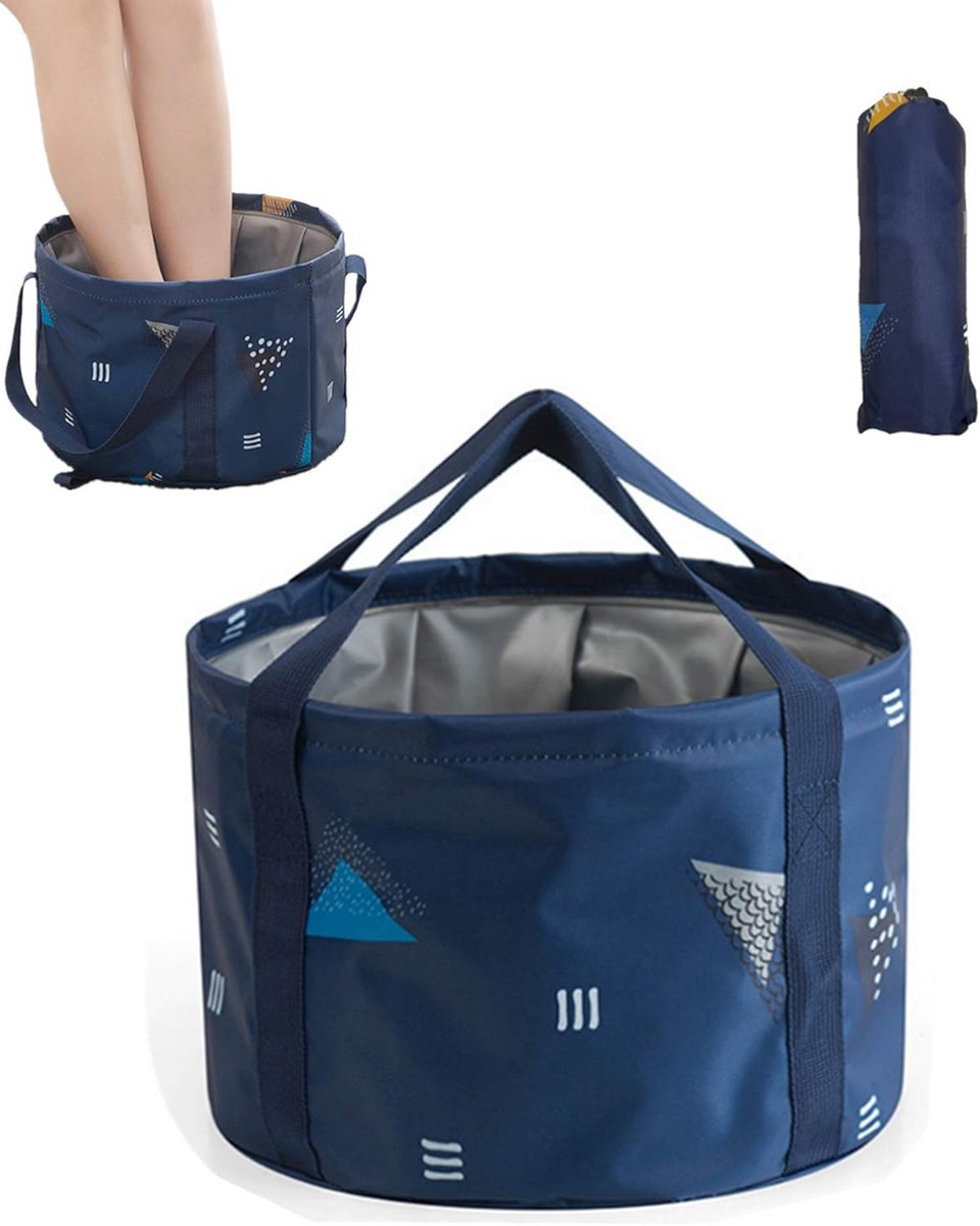 Opvouwbare Voetenbad - Draagbare Spa - Voeten Ontspannen - Dubbele Waterdichte Laag - 14 Liter Capaciteit - Blauw