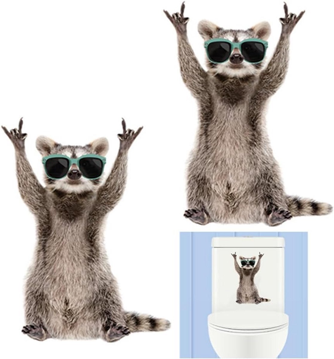 WC-deksel Stickers - Toilet Decoratie - Badkamer Opvrolijken - Waterdicht PVC Materiaal -