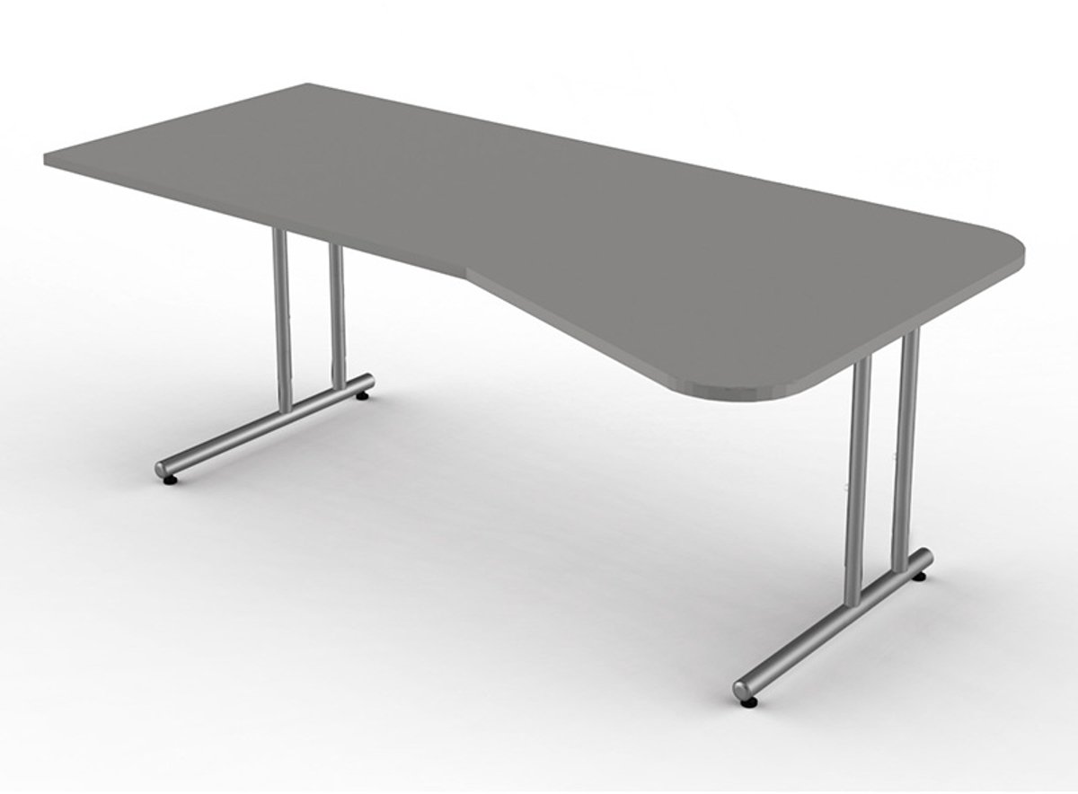 Bureau Profi grijs 195cm golf