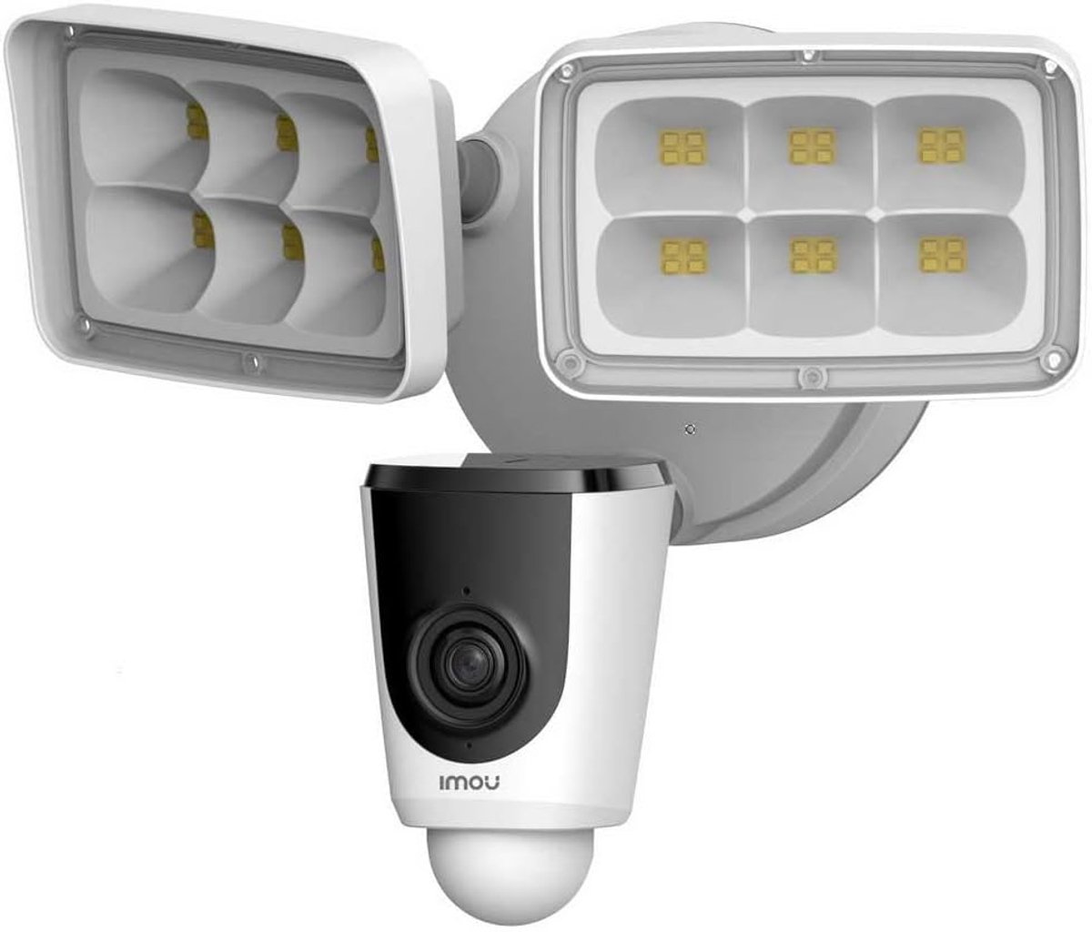 Buiten Beveiligingscamera - Slimme Camera - Woning Beveiligen - Met 2000 Lumen - Full HD 1080p - Wit