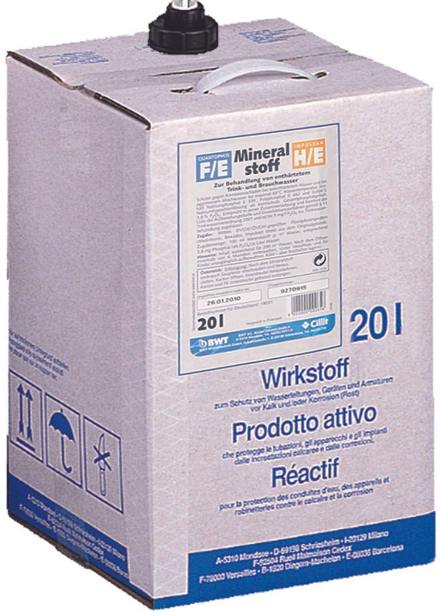 BWT Werkzame stof mineraal Cu2, 20 l Bewados E 20 & Medotronic F f. Cu-buis, 18032