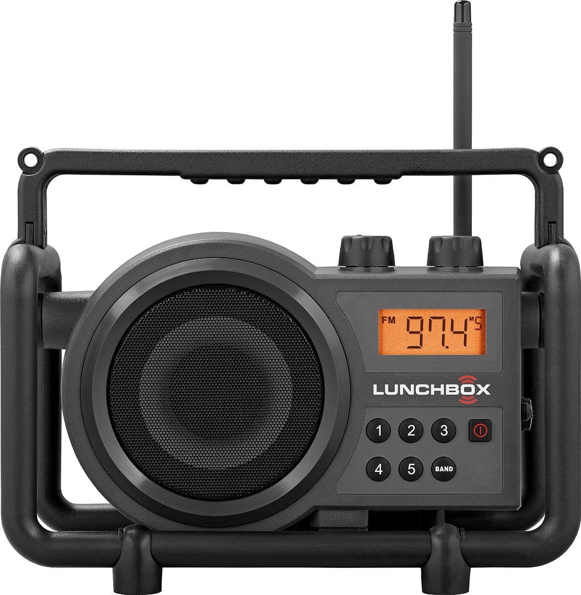 Draagbare Radio - Bouwradio Werkradio - Muziek Luisteren - Water- en Stofbestendig - 5.25 inch speaker - Zwart