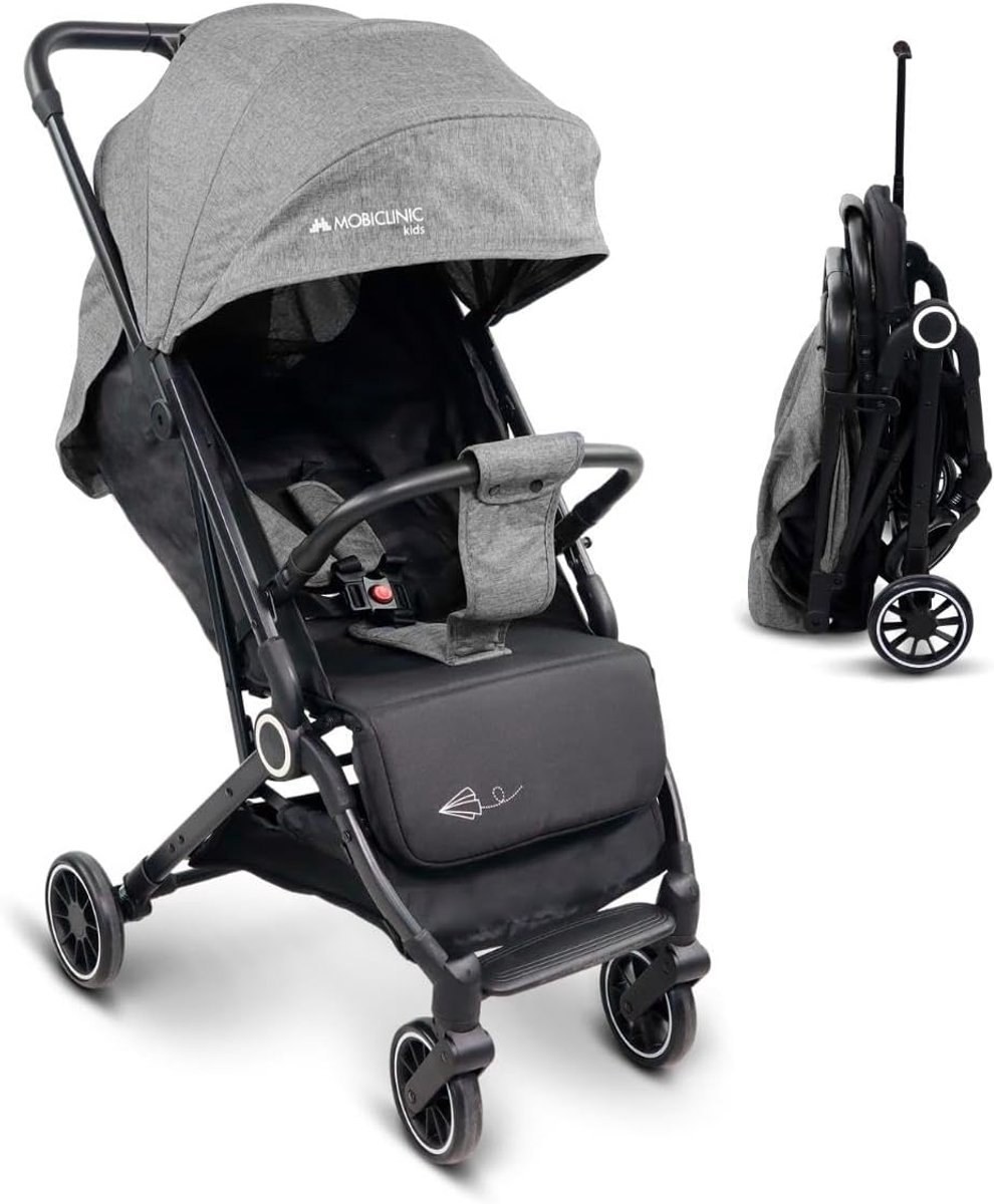 Kinderwagen - Compacte buggy - Reizen met baby - Met één hand inklapbaar - 71 kg - Zwart