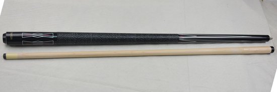 Poolkeu - Billiard Keu - Pool Spelen - Massief Hout - 147 cm - Zwart Wit — afbeelding 3