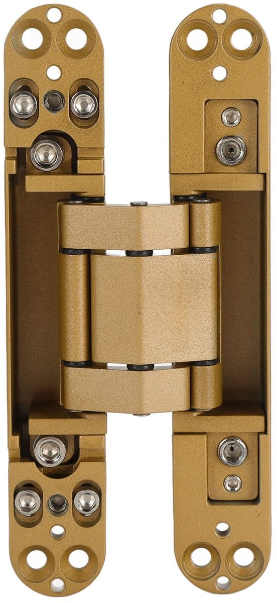 Dailygoods- Deurscharnieren 3D Verstelbaar - Verborgen Scharnier - 180 Graden Openingshoek - Zinklegering - Slijtvast - Tot 40kg Lading