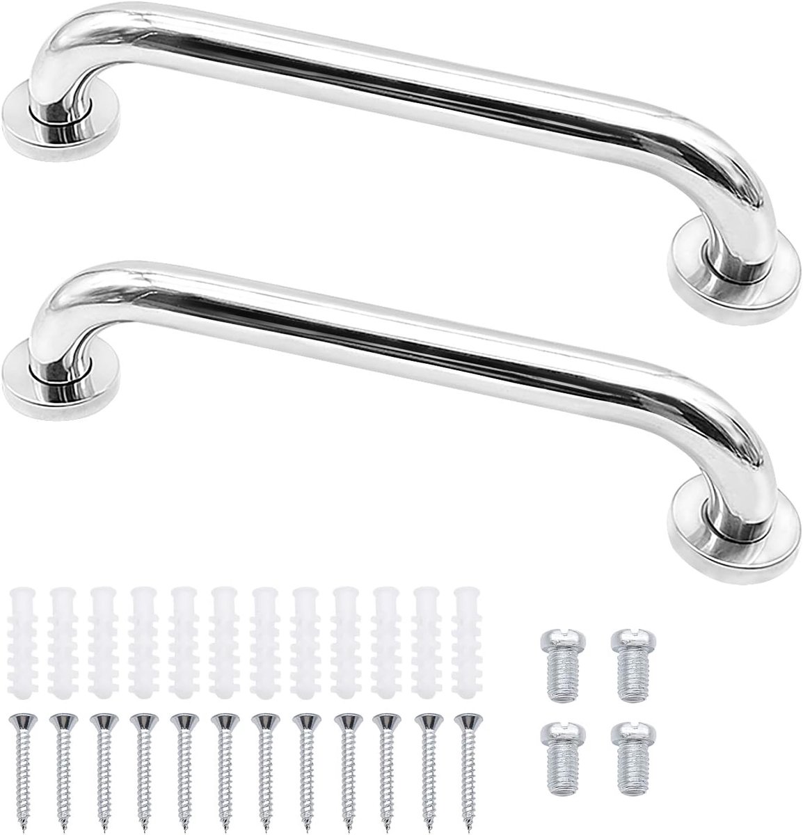 Douche Handgrepen - Veiligheidshandgrepen - Veiligheid Thuis - Antislip Ontwerp - 30 cm - Zilver