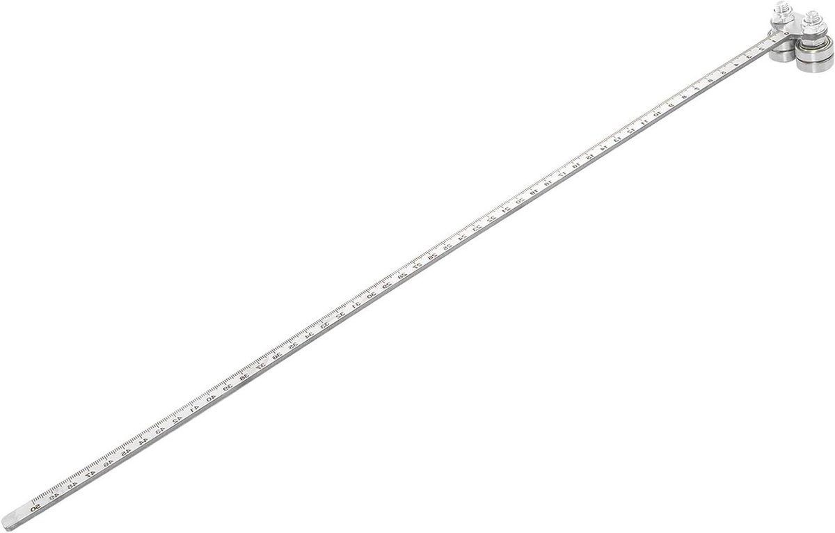 Zaaggeleider Rail - Precisie Klem - Houtbewerking Precisie - Roestvrij Staal - 54 cm Lengte - Zilver
