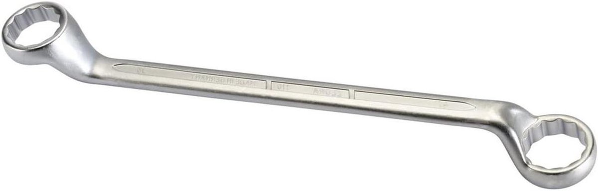 Metrische Ringsleutel - Diepe Crank - Vastzetten Bouten - Chroom-vanadiumstaal - 36mm x 41mm - Blauw