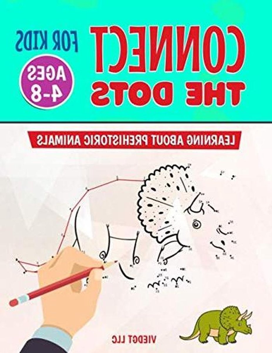 Puzzelboek Dinosauriërs - Stippen Tekenen - Leren Tellen - 30 Ontwerpen - A4 Formaat - Niet Van Toepassing