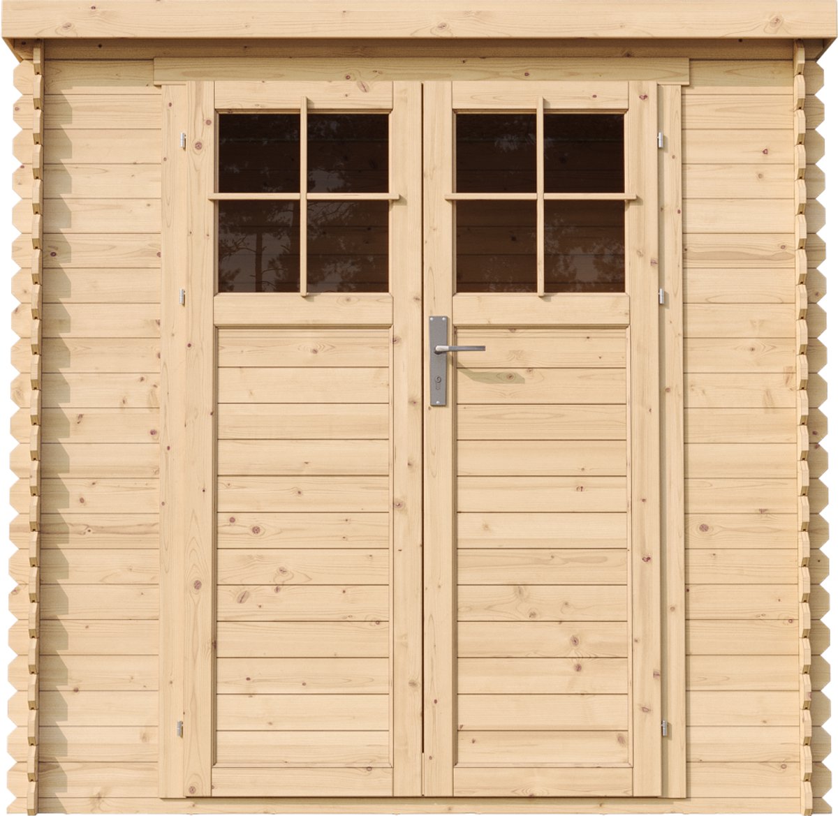 Timbela M311F - Houten tuinhuis - 2,22 m² - 142x204xH200 cm - zonder vloer