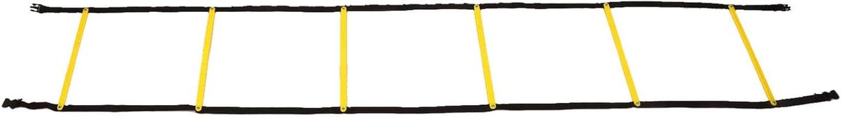 Trainingsladder - Agility ladder - Snelheidstraining - Vaste sporten ontwerp - 26 meter lang - Geel Zwart