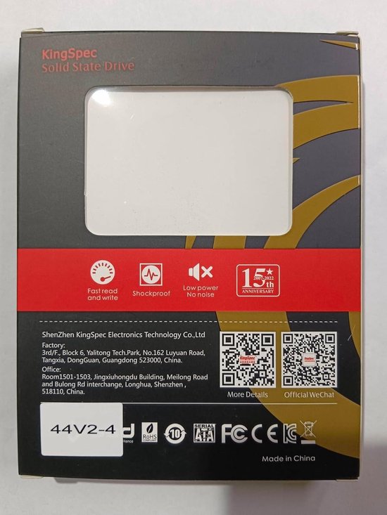 Interne SSD Schijf - Opslagmodule - Netwerk PC - MLC NAND FLASH - 4 GB - Zwart van Merkloos — afbeelding 2