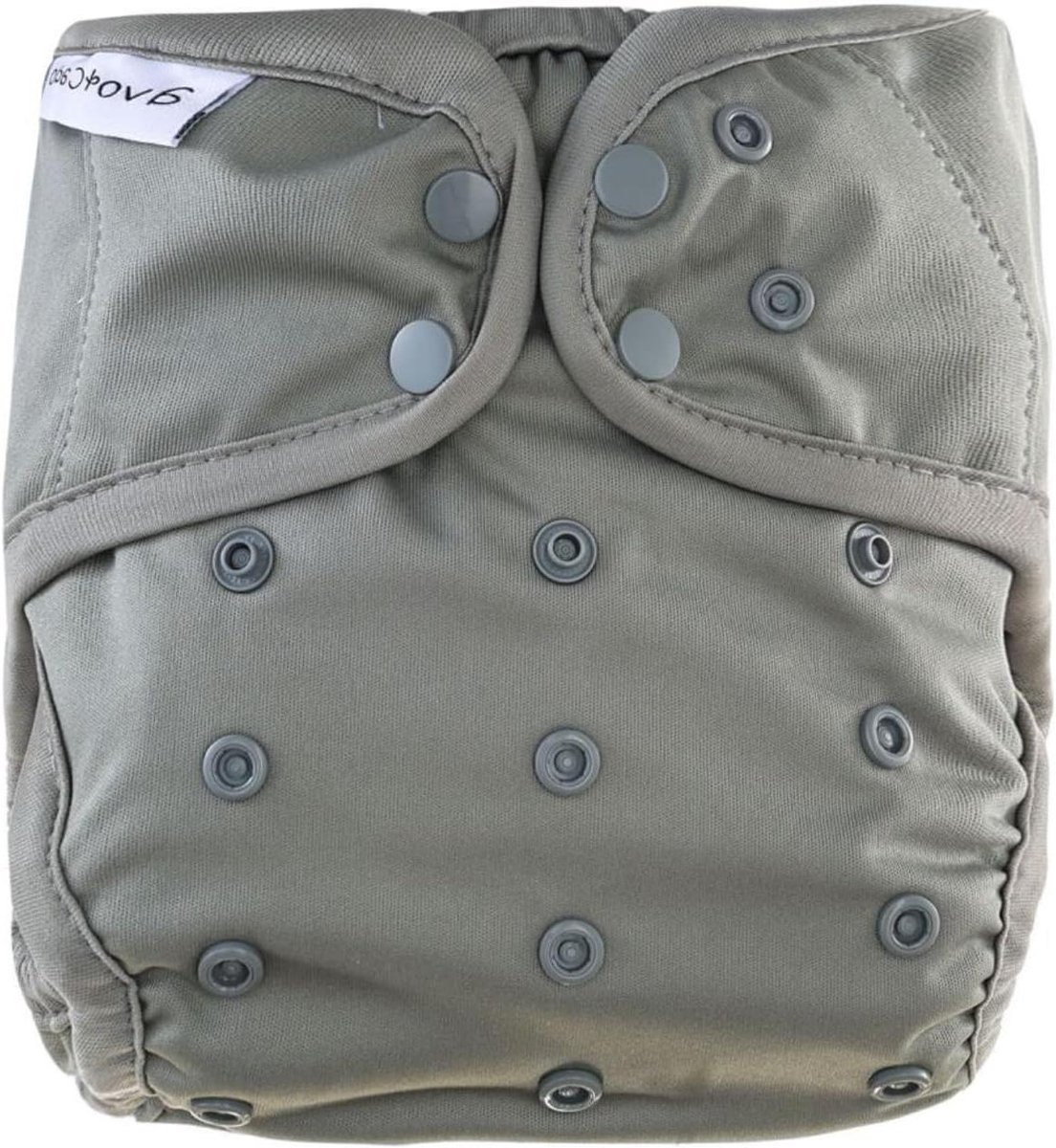 Stoffen luier - Overbroekje - Baby verzorgen - Verstelbaar met knopen - 5-16 kg - Grijs patroon