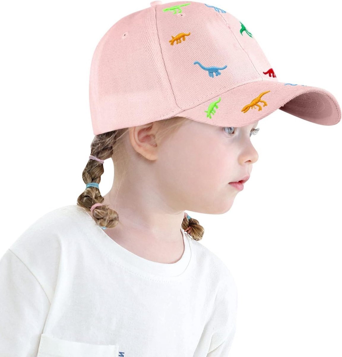 Zomer Baseball Cap voor Kinderen van 2-6 Jaar met Dinosaurus Motief - Ademend, Comfortabel en Verstelbaar - UV-Bescherming, Perfect voor Buitenactiviteiten en Sporten