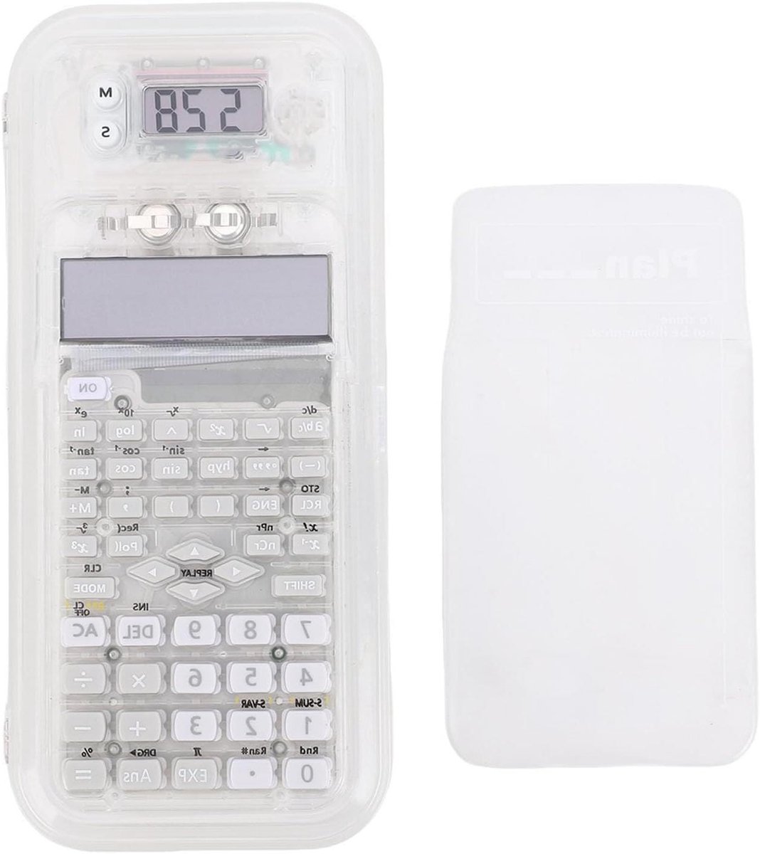 Rekenmachine Etui - Pennenetui Opbergtas - Schoolwerk - 240 Functies - Niet gespecificeerd - Wit