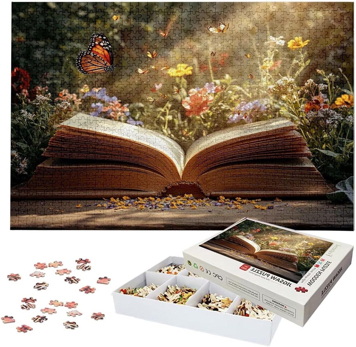 Houten Puzzel - Legpuzzel Volwassenen - Ontspanning Thuis - 2000 Stukjes - 100x70cm - Multicolor