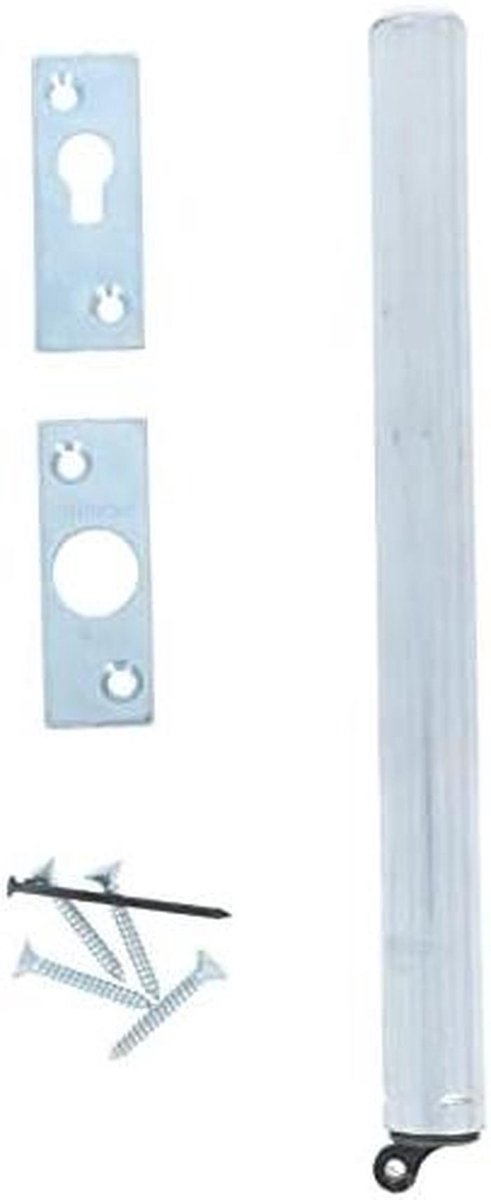 Inbouw Deursluiter - Deurdranger - Branddeur Beveiligen - Verstelbaar - Recht - Brushed Nickel