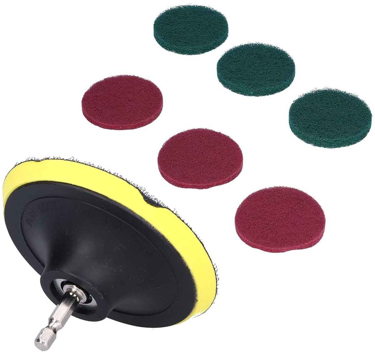 Polijstschijf Nylon - Schuurspons - Hout Polijsten - Zelfklevend Schuursponsje - 4 Inch - Niet gespecificeerd