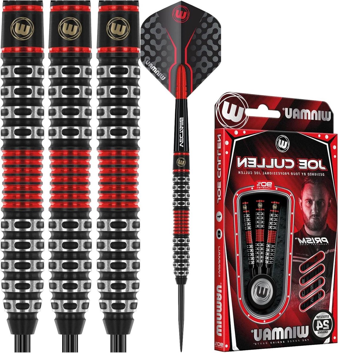Tungsten Steeltip Darts - Dartpijlen Set - Precisie Werpen - 90% Tungsten Kwaliteit - 24 gram - Multicolour