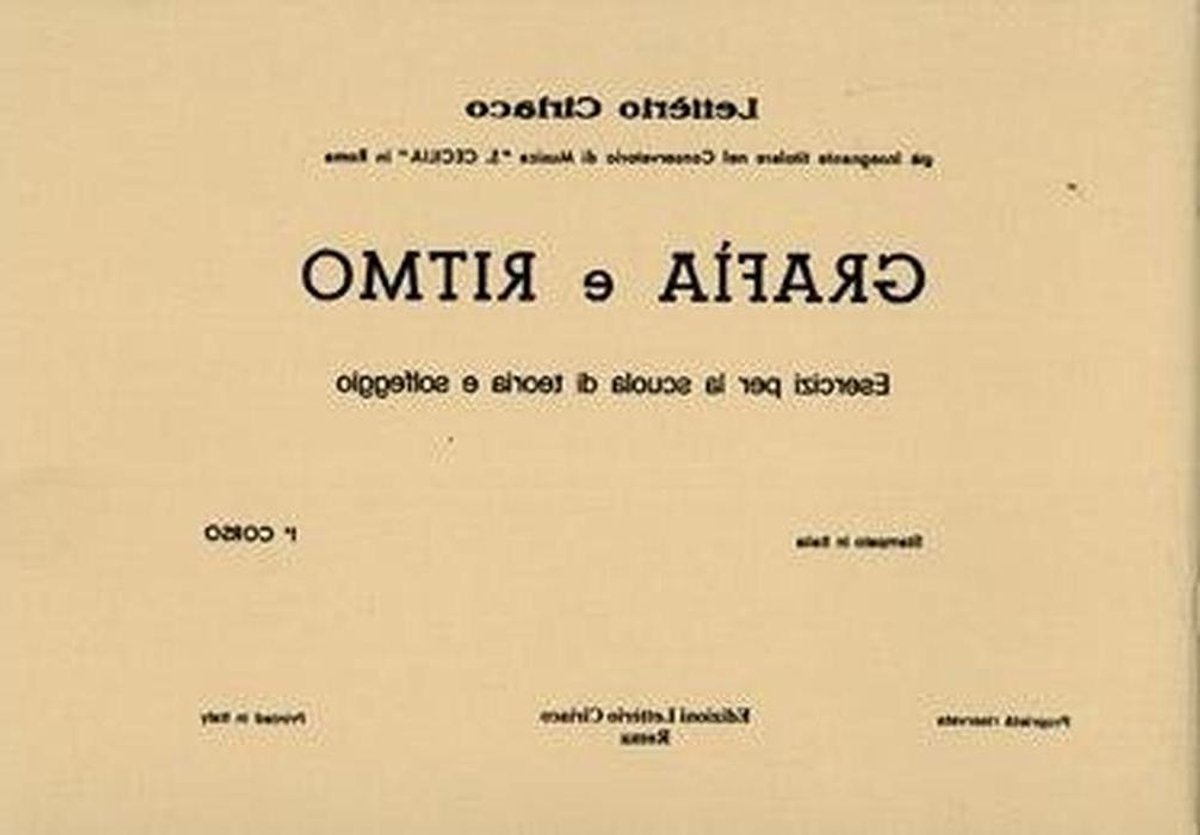 Grafìa e Ritmo - Boek Muziek Theorie - Muziek Leren - Eerste Deel - 140 g - Niet gespecificeerd