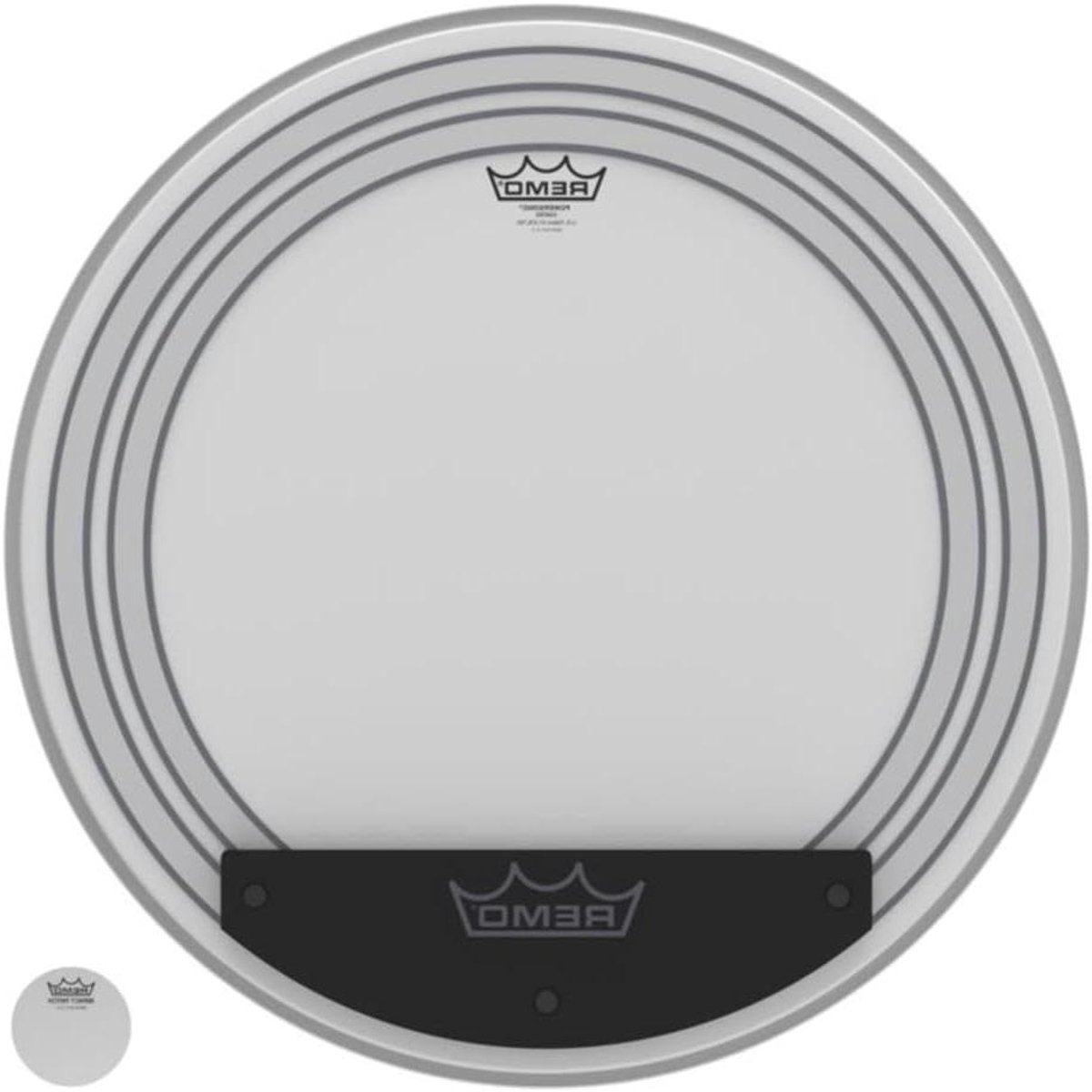 Remo trommelvel - Bassdrum vel - Muziek maken - Wit gecoat - 18 inch - Coated