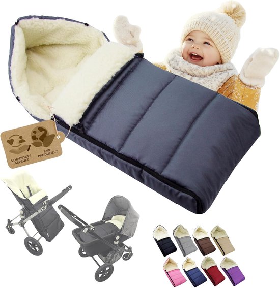 Voetenzak Kinderwagen - Babyslaapzak Buggy - Warm Houden Baby - Universele Pasvorm - 108 cm - Oranje — afbeelding 5