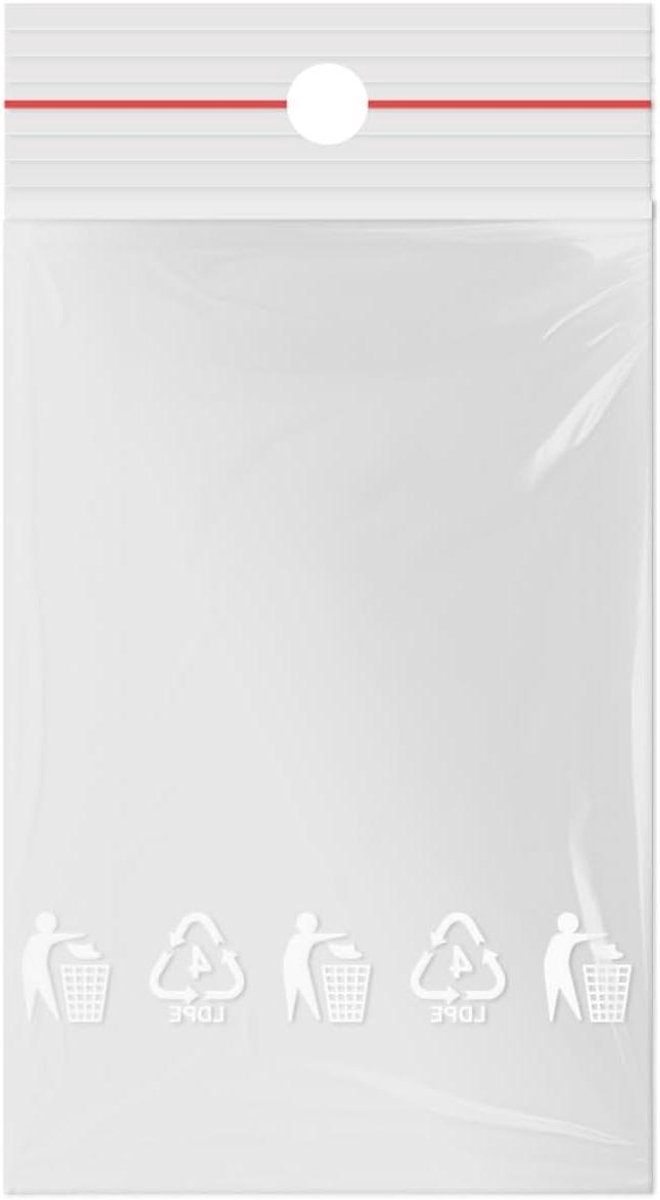 Hersluitbare Zakjes met Ritssluiting 40x60 mm - 100 Stuks