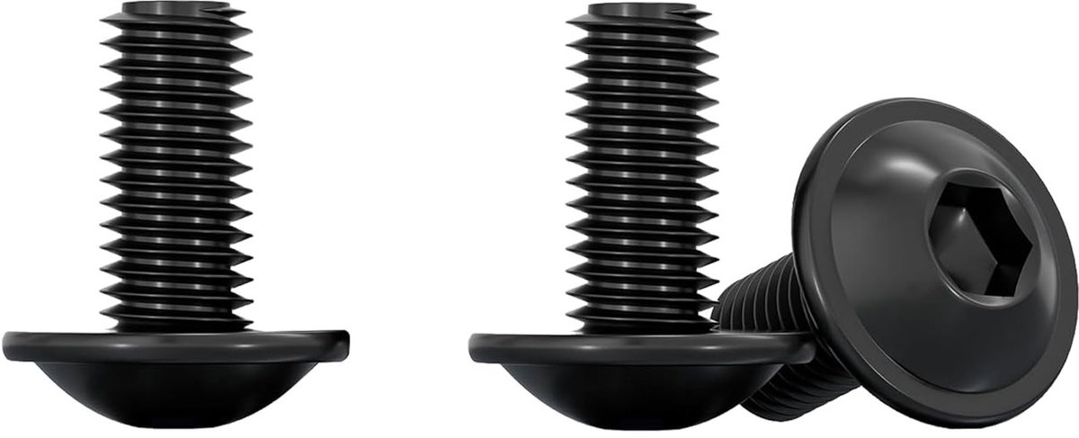 RVS M8 Hex Socket Head Schroeven 12mm - Mechanische Bouten met Voldraad, Hoogwaardige Kwaliteit, Verpakking van 10 Stuks