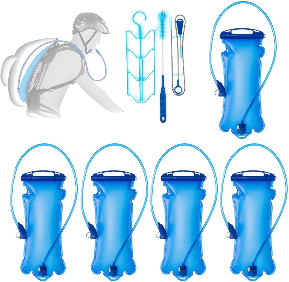 Hydratatieblaas Waterzak - Waterreservoir Rugzak - Sport Hydratatie - Lekvrije Heetstik Technologie - 3L - Blauw