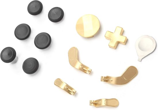 Gamepad Accessoireset - Controller Paddles - Gaming Verbeteren - Metaal en Siliconen - 13 x 11 x 5 cm - Goud — afbeelding 3