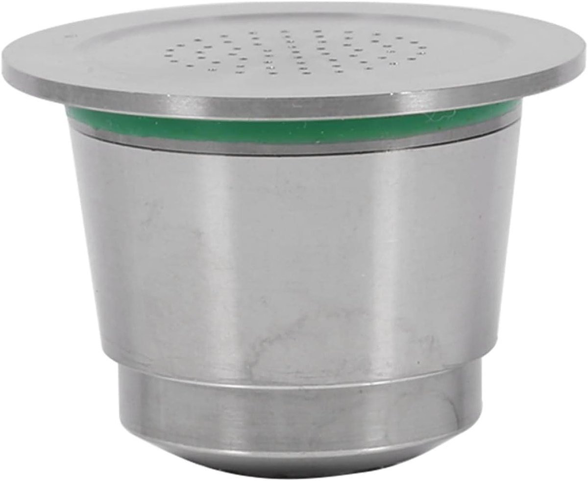 Herbruikbare Koffiecapsule - Navulbare Capsule Roestvrij Staal - Zelf Koffie Maken - Voedselveilig Roestvrij Staal - 3.7 x 2.7 cm