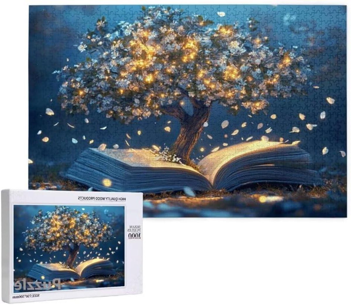 Puzzelboek 3000 stukjes - Legpuzzel Volwassenen - Ontspannen en Mediteren - Uniek Gesneden Stukjes - 122 x 81 cm - Multicolor
