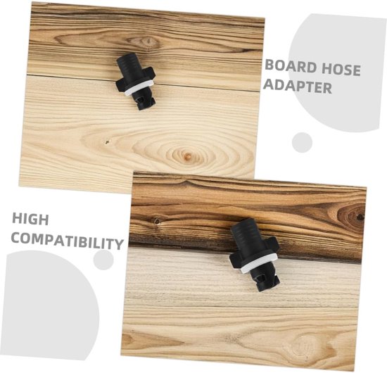 Paddleboard Adapter - Kajak Ventiel - Watersport Accessoire - Luchtdichte Afsluiting - 5 Delig - Zwart van Merkloos — afbeelding 5