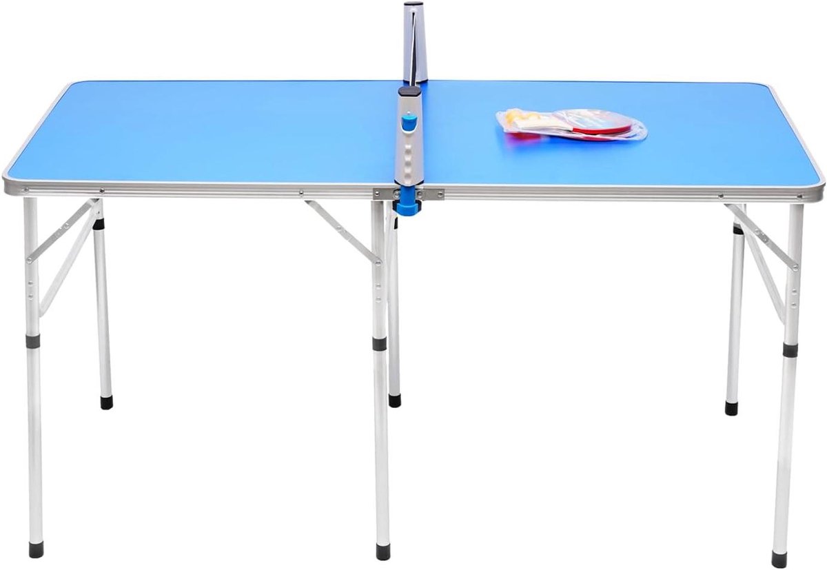 Opvouwbare Tafeltennistafel - Mini Tafeltennis Tafel - Sport En Spel - Ruimtebesparend Ontwerp - 152 x 76 x 76 cm