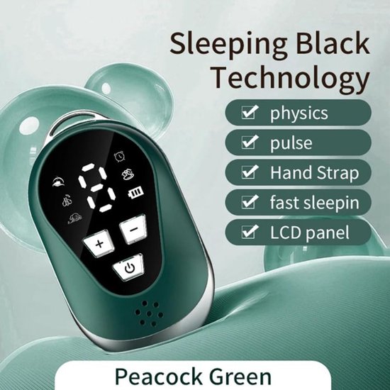 Draagbare Slaaphulp - Slaapstimulator Slaapverbeteraar - Ontspannen Slapen - Pure Fysieke Technologie - 8.5 x 4.5 x 3 cm - Groen — afbeelding 5