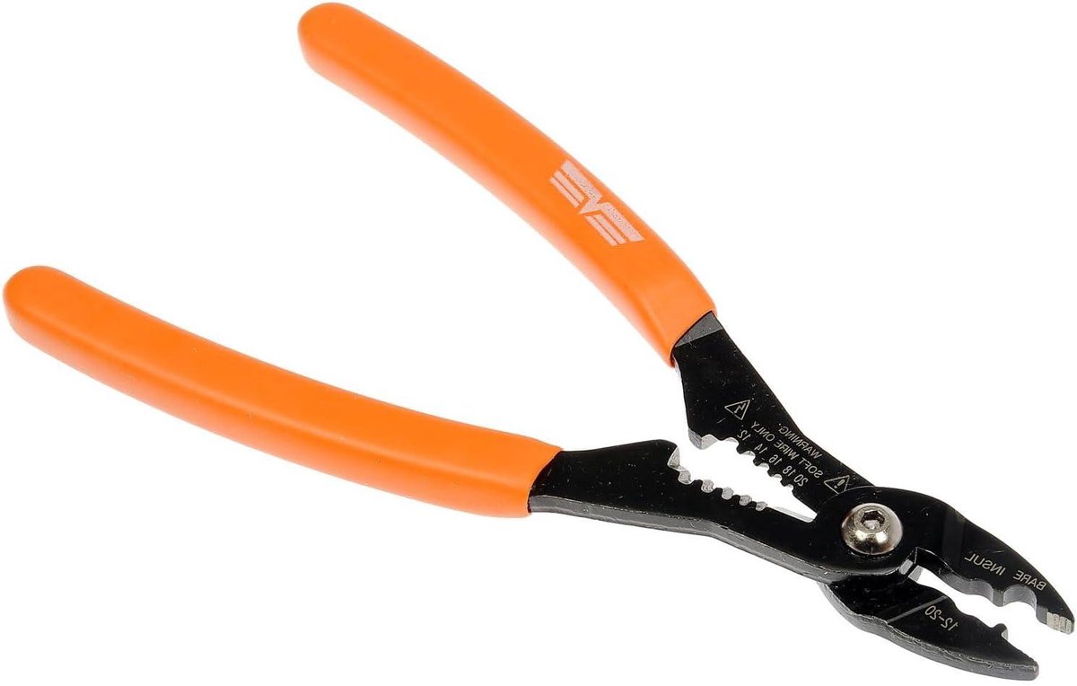 Draad Crimper Stripper - Krimptang Striptang - Elektrische Reparatie - Soldeerloze Verbinding - 1.65 x 9.6 x 22.78 cm - Blauw