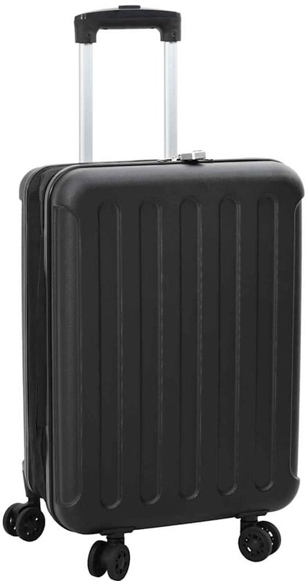 vidaXL Koffer met slot Zwart 43 × 27 × 66 cm ABS Kunststof
