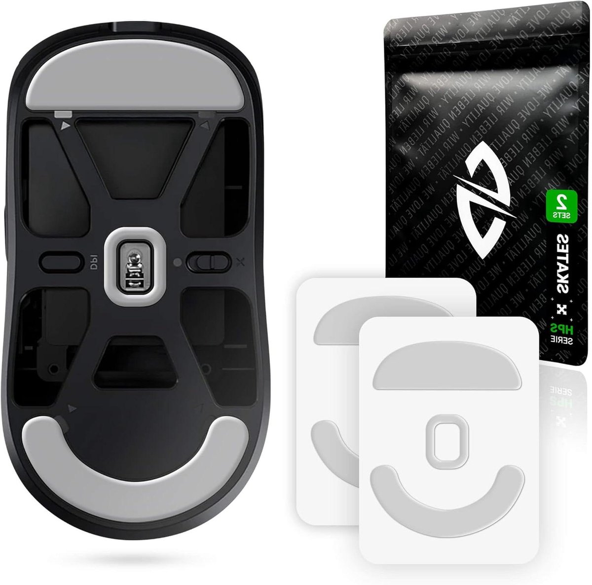 Muisvoetjes Set - Vervangende Skates - Gaming Prestaties - Perfect Balans - Set van 2 - Antraciet