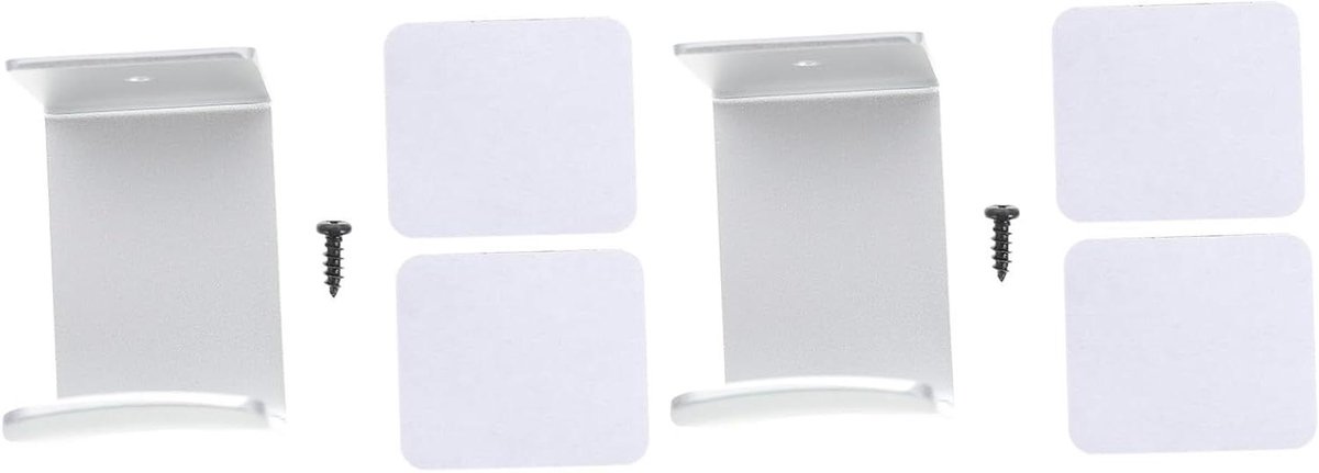 Koptelefoon Haak - Hoofdtelefoon Houder - Bureau Organisatie - Aluminium Legering - 2 Sets - Zilver