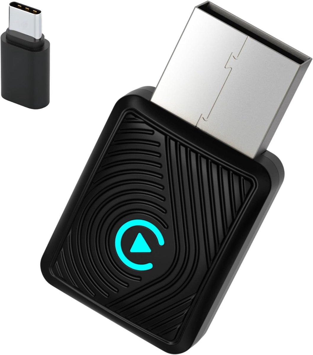 Core® Carplay dongle - Android Auto Dongle - Carlinkit - Zwart - 10cm x 7cm x 2cm