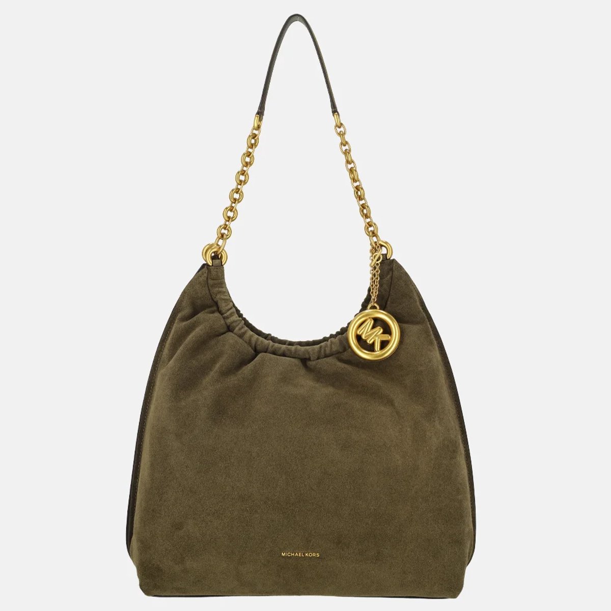 Michael Kors Indie cinch schoudertas L loden