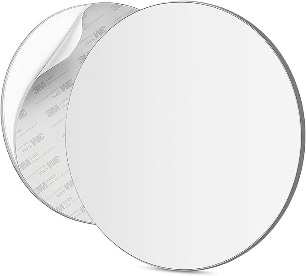 Ronde douchespiegel 22,5 cm - Zelfklevend, onbreekbaar acryl, frameloos design