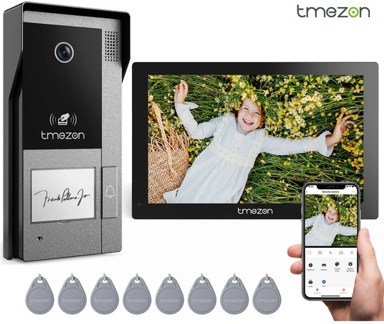 Innovastore Slimme deurbel - Draadloze/Bedrade deurbel - 7inch video intercom - Deurtelefoon - Intercomsysteem - Binnenmonitor — afbeelding 2
