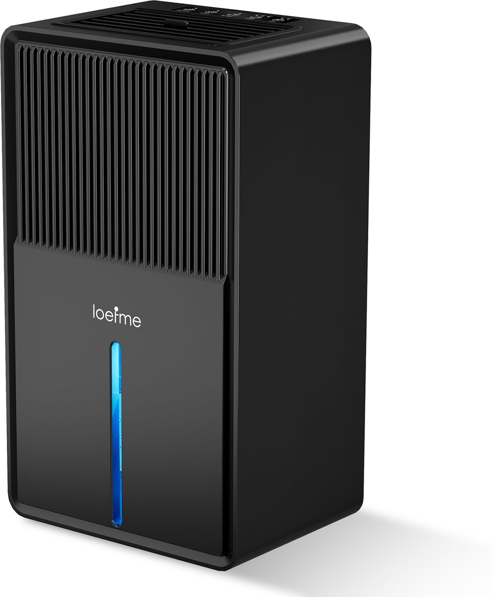 LOEFME Luchtontvochtiger - Ontvochtiger Huis - Ontvochtiger Slaapkamer - 850ml/dag - Stil met Droogfunctie, Timer, LED & 3L Watertank