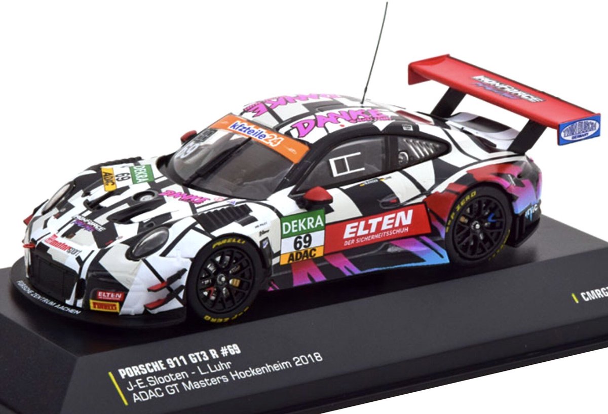 Porsche 911 GT3 R ADAC GT Masters Nurburgring 2018 Modelauto - Schaalmodel - Miniatuurauto - Model auto