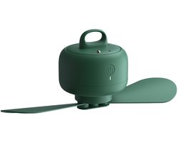Camping Ventilator 8000mAh Batterij, USB Oplaadbaar, Afstandsbediening, Afneembare Bladen, Haak, Timer, 4 Snelheden, Buiten, Blauw
