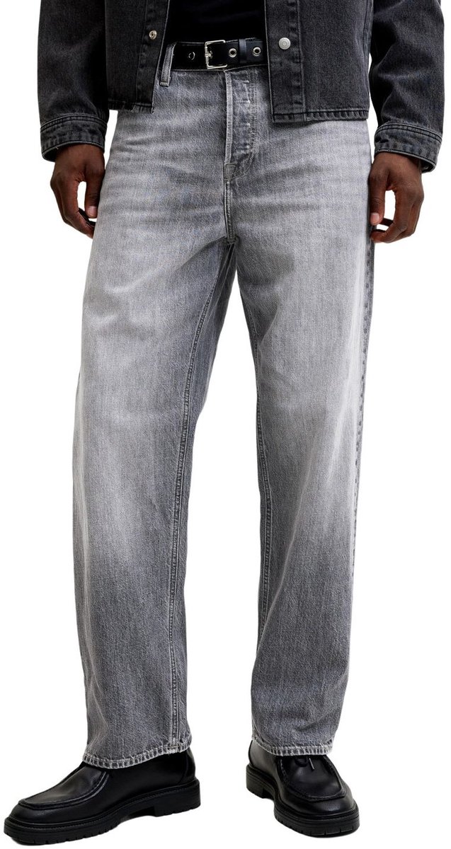 Jack & Jones Heren Jeans Broeken baggy Fit Zwart 34W / 30L Volwassenen