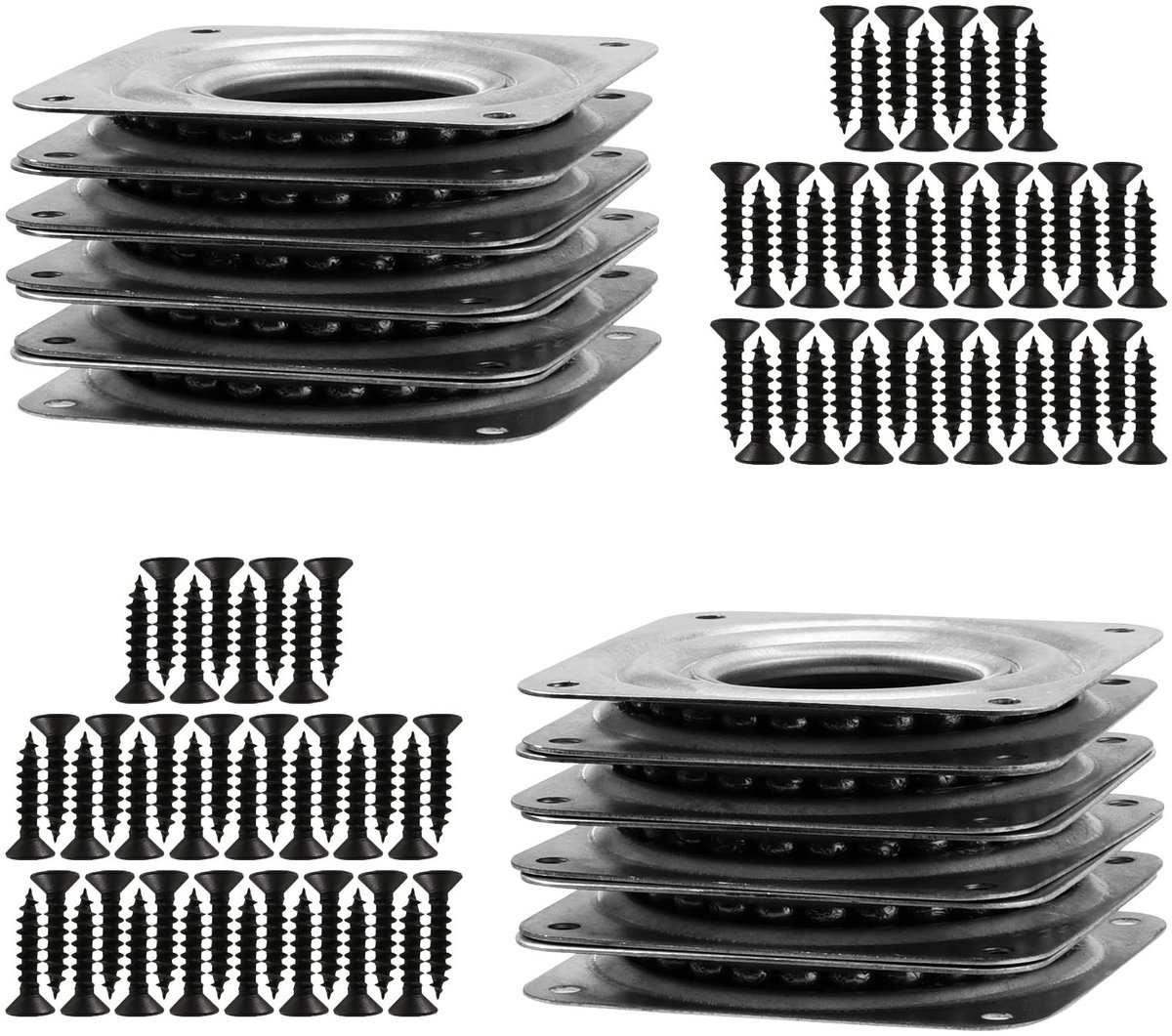 Dailygoods - Draaiplateau 71 mm met Kogellagers voor Keuken en TV Rek