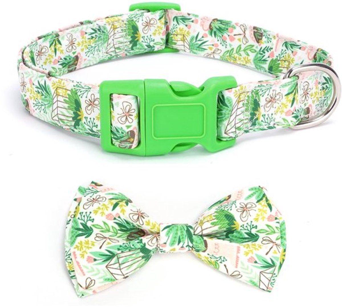 Dailygoody - Zachte vlinderdas halsband - Afneembaar en verstelbaar