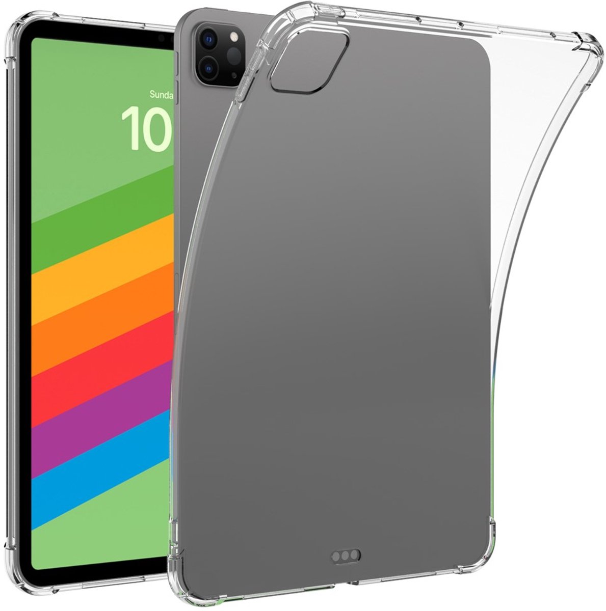 TPU Hoes voor iPad Pro 11 (2024 / 2025) - Flexibel & Verstevigde Hoeken Transparant